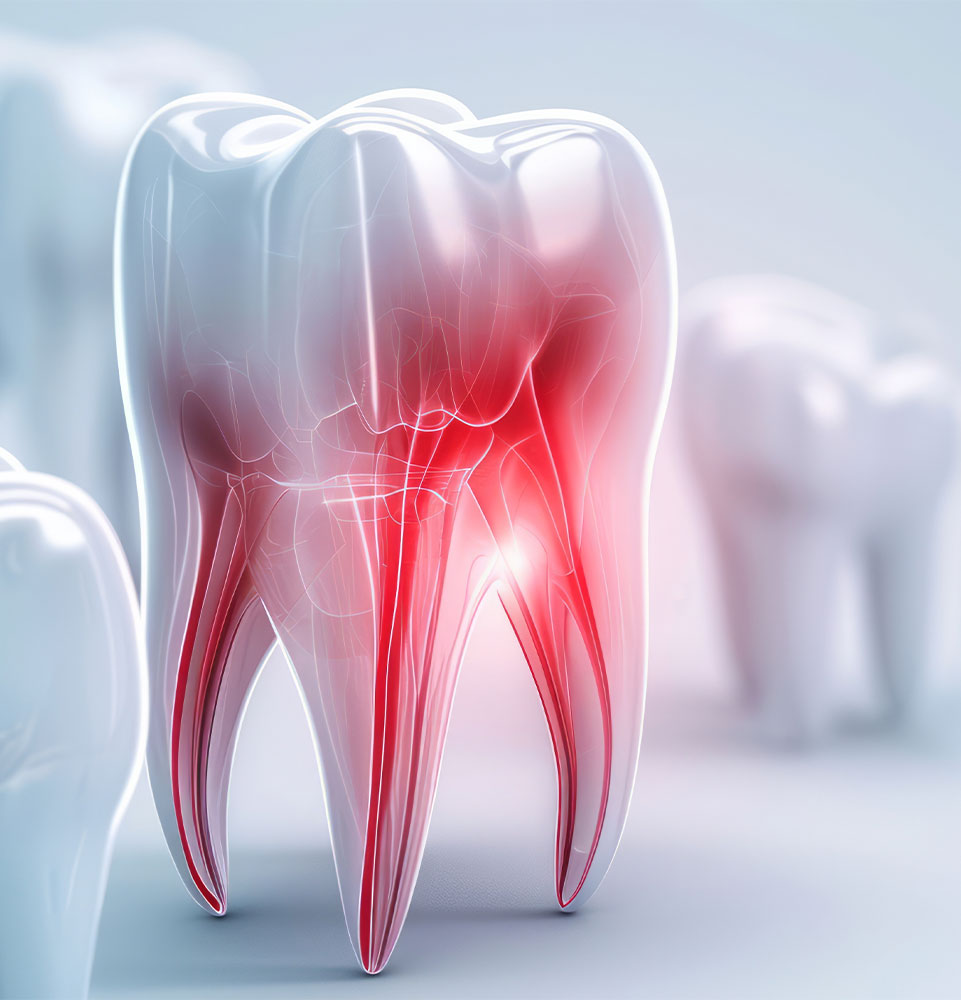 illustration of highlighted tooth